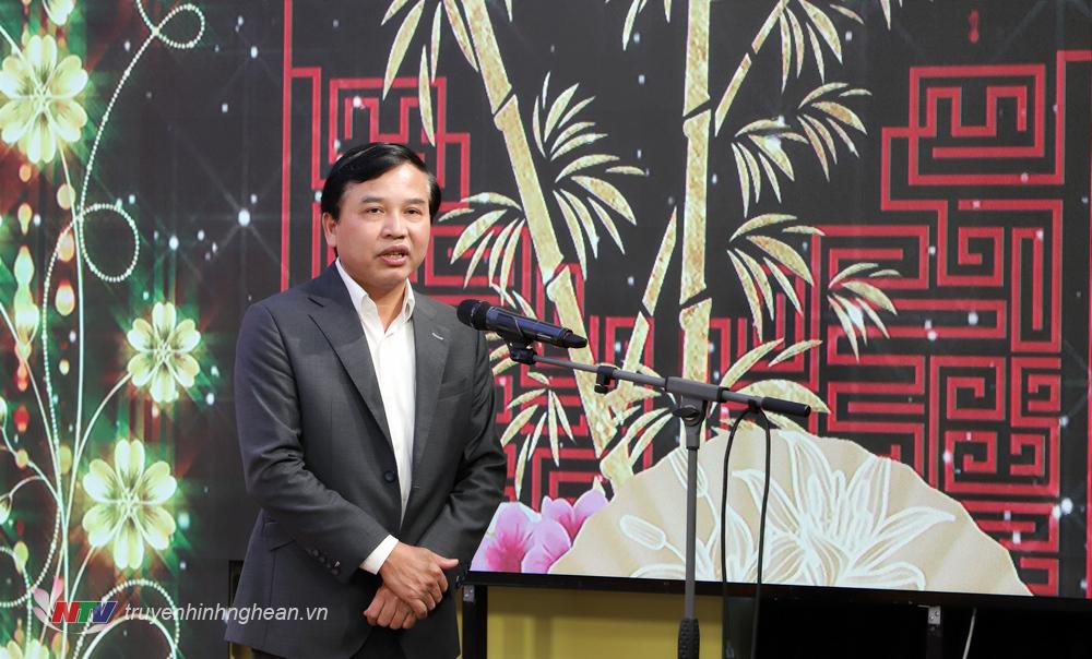 Đồng chí Nguyễn Như Khôi - Tỉnh ủy viên, Giám đốc Đài PTTH PG88 go Bắn cá phát biểu tại buổi lễ.
