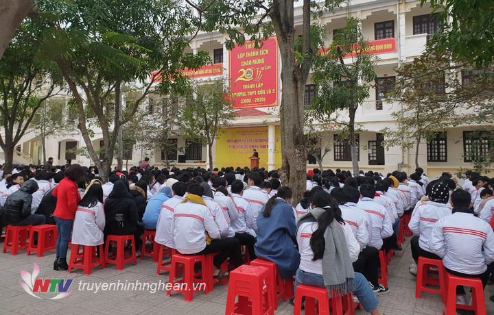 Quang cảnh buổi tuyên truyền.