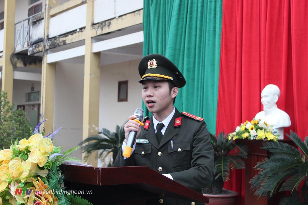 công an huyện tuyên truyền về công tác phòng, chống pháo nổ tại chương trình