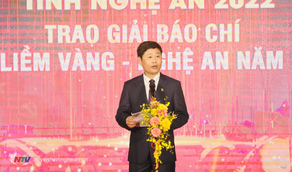 Đồng chí Trần Minh Ngọc - Giám đốc Đài PTTH PG88 go Bắn cá, PG88 go Bắn cá Hội Nhà báo tỉnh phát biểu Xổ Số PG 88.