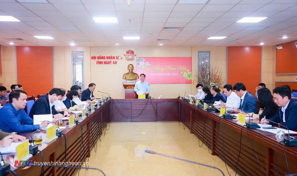 Toàn cảnh phiên họp tháng 1/2022.