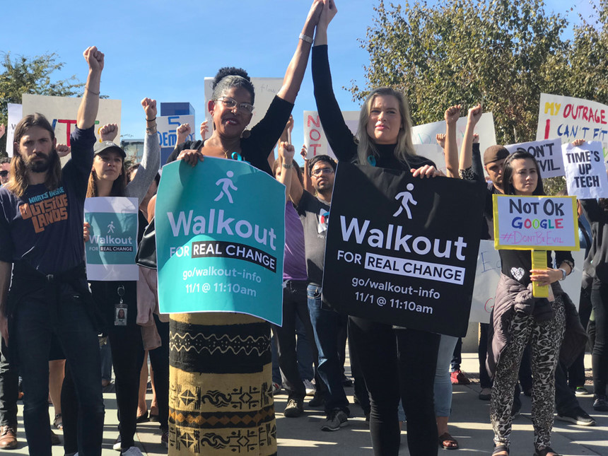 3. Claire Stapleton, Tanuja Gupta, Meredith Whittaker, Celie O'Neil-Hart, Stephanie Parker, Erica Anderson... - Nhóm tổ chức Google Walkout For Real Change. 6 nhân viên nữ của Google đã được tờ New York Magazine gọi là những người tổ chức cuộc tuần hành vào đầu tháng 11/2018 nhằm phản đối chính sách công ty, đặc biệt là việc yêu cầu xử lý các trường hợp quấy rối tình dục diễn ra trong nội bộ Google. Cuộc tuần hành đã có tác động tới CEO của Google và cả gã khổng lồ Facebook. Sau đó, nhóm do các nữ lãnh đạo này đã được đặt tên thành Google Walkout For Real Change nhằm thúc đẩy các quyền của người lao động, gồm cả lao động tạm thời, nhân viên hợp đồng và nhà cung cấp của Google. 