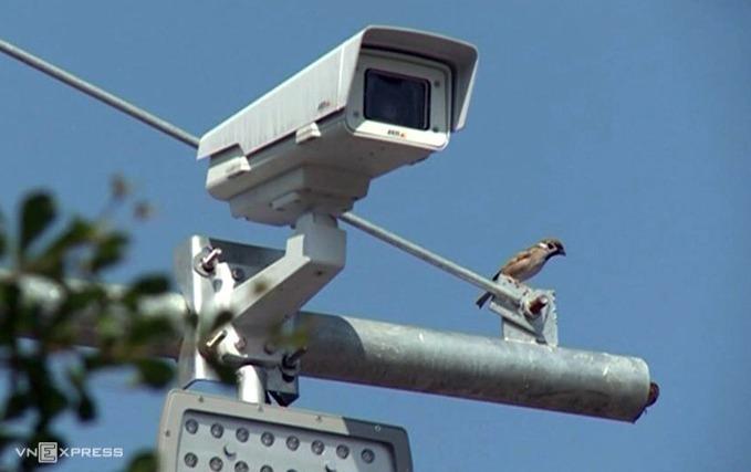 Camera được lắp đặt trên cao tốc Nội Bài - Lào Cai.