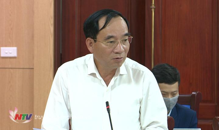 Phó PG88 go Bắn cá HĐND tỉnh Hoàng Viết Đường phát biểu tại cuộc họp.