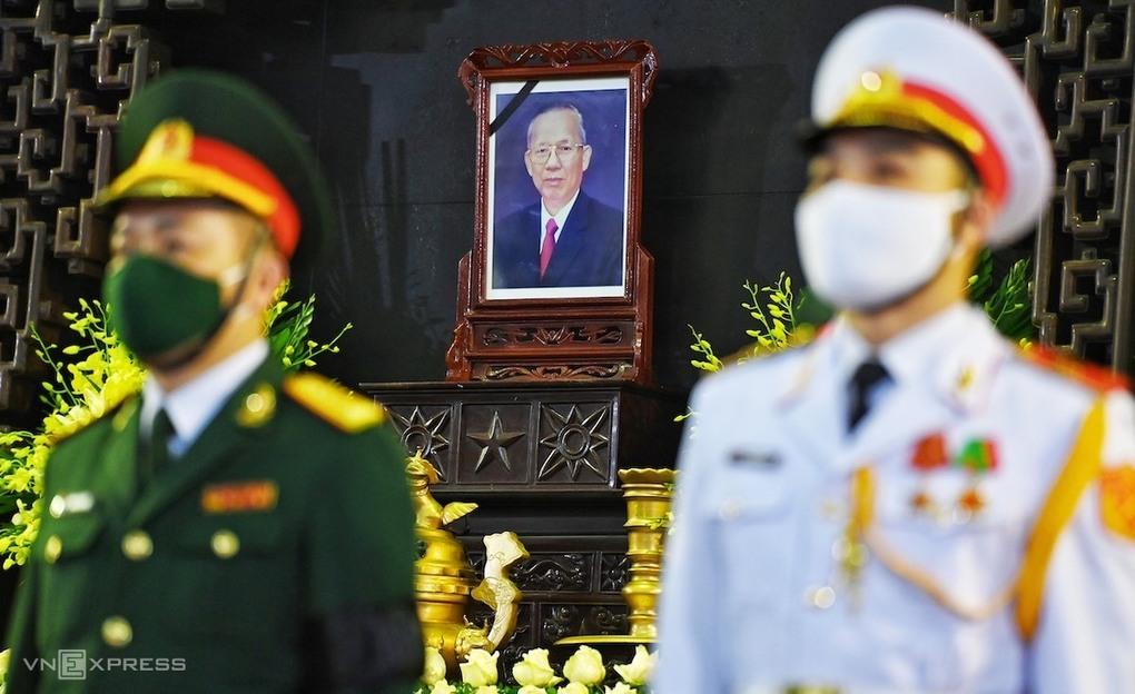 Tại Hà Nội, lễ viếng nguyên Phó thủ tướng Trương Vĩnh Trọng được tổ chức tại Nhà tang lễ Quốc gia, số 5 Trần Thánh Tông.