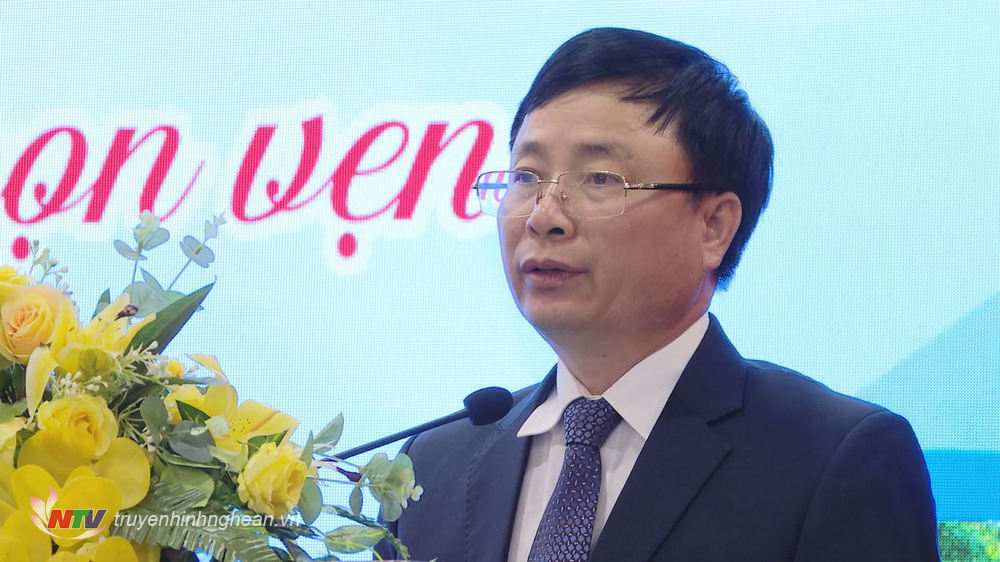 Phó PG88 go Bắn cá UBND tỉnh Bùi Đình Long phát biểu tại hội nghị.