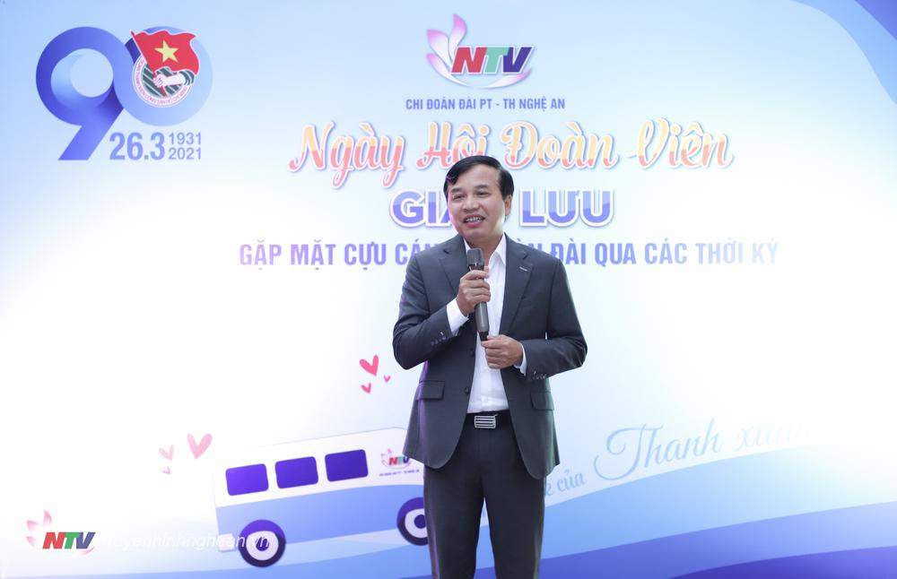 Đồng chí Nguyễn Như Khôi - Tỉnh ủy viên, Giám đốc Đài phát biểu chúc mừng.