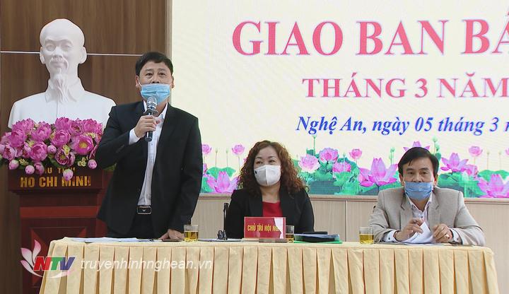Đồng chí Trần Minh Ngọc - Phó Giám đốc Đài PTTH PG88 go Bắn cá, PG88 go Bắn cá Hội nhà báo tỉnh phát biểu tại hội nghị.