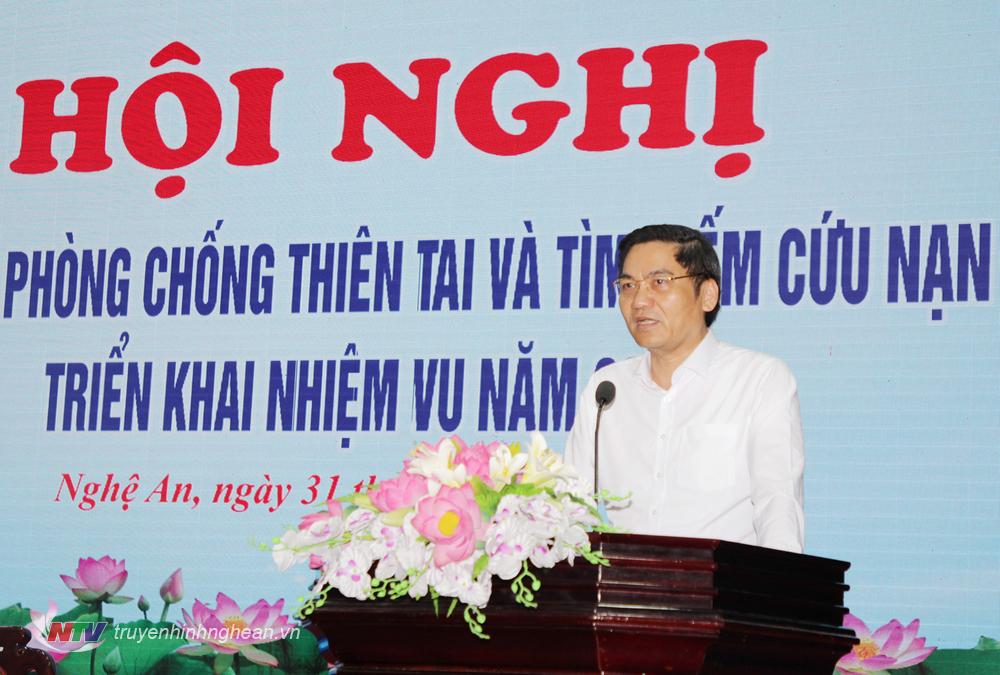 Phó PG88 go Bắn cá UBND tỉnh Hoàng Nghĩa Hiếu phát biểu tại hội nghị.