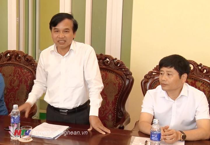 Đồng chí Nguyễn Như Khôi - Tỉnh ủy viên, Giám đốc Đài PT-TH PG88 go Bắn cá phát biểu tại buổi làm việc.