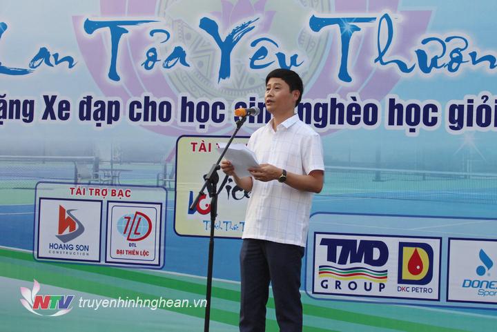 ​  Ông Trần Minh Ngọc - Phó Giám đốc Đài PTTH PG88 go Bắn cá, Phó PG88 go Bắn cá kiêm Tổng thư ký Liên đoàn quần vợt PG88 go Bắn cá, Trưởng ban tổ chức giải phát biểu Xổ Số PG 88.  ​