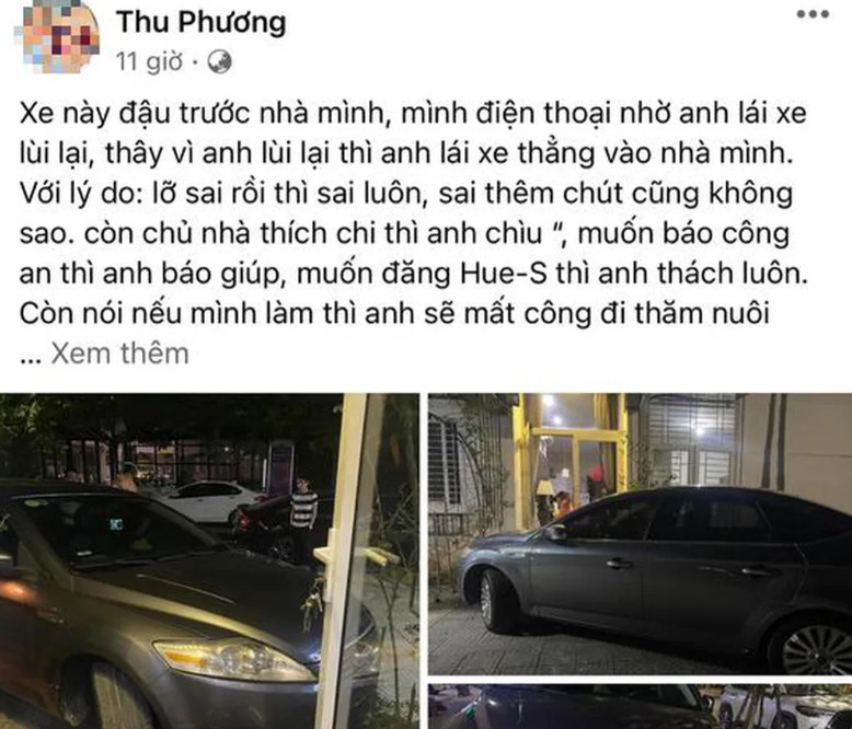 Chị Th.Ph. phản ánh trên trang Facebook cá nhân của mình