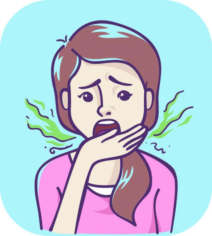 Hơi thở có mùi hôi  Hôi miệng thường là triệu chứng của các vấn đề tiêu hóa. Đây cũng là dấu hiệu khi gan đang làm việc hết mức để thải độc tố tích lũy trong cơ thể.
