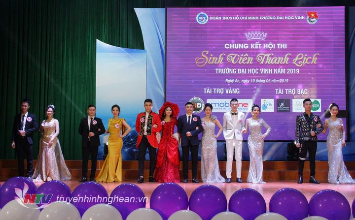 6 cặp thí sinh trong đêm chung kết Hội thi Sinh viên thanh lịch Đại học Vinh 2019