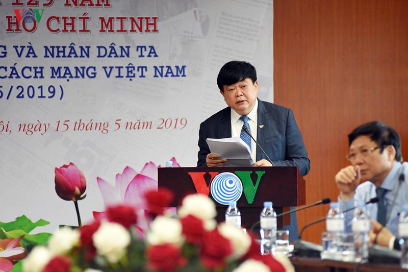 PGS.TS Nguyễn Thế Kỷ, Ủy viên Trung ương Đảng, Tổng Giám đốc VOV, PG88 go Bắn cá Hội đồng Lý luận, phê bình Văn học nghệ thuật Trung ương phát biểu tại cuộc gặp mặt.