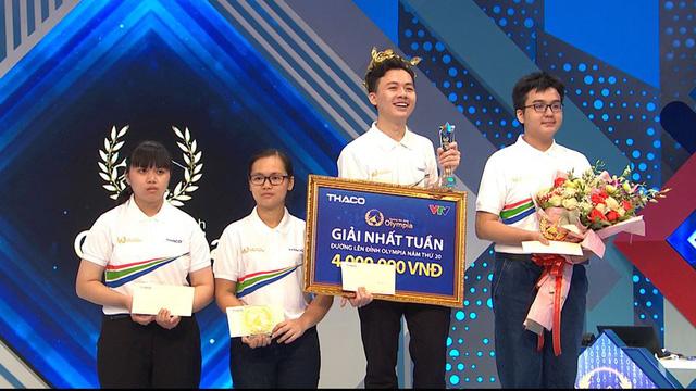 4 thí sinh của cuộc thi Tuần II Tháng II Quý III củaĐường lên đỉnh Olympia 2020.