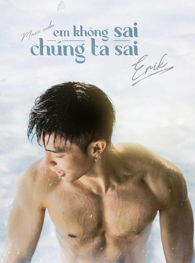 Erik khoe thân hình rắn rỏi, nam tính trên poster MV mới.