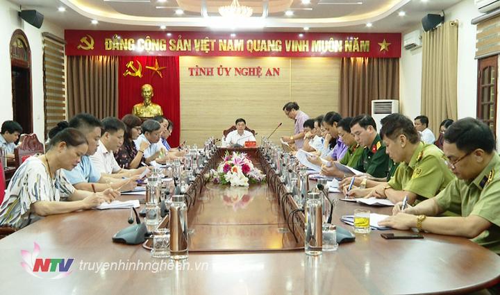 Toàn cảnh hội nghị giao ban.