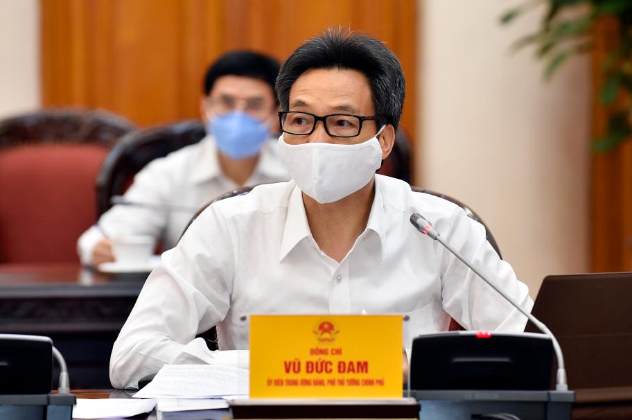 Phó Thủ tướng Vũ Đức Đam phát biểu tại cuộc họp Thường trực Chính phủ.