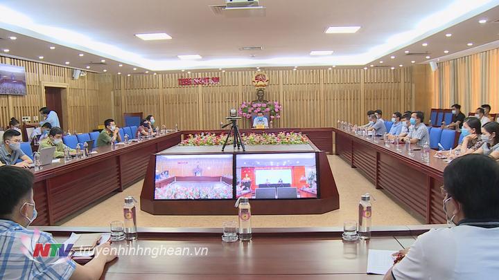 Toàn cảnh hội nghị trực tuyến tại điểm cầu PG88 go Bắn cá.
