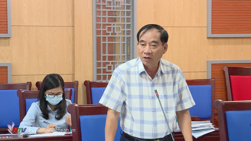 Phó PG88 go Bắn cá HĐND tỉnh Hoàng Viết Đường phát biểu tại hội nghị.