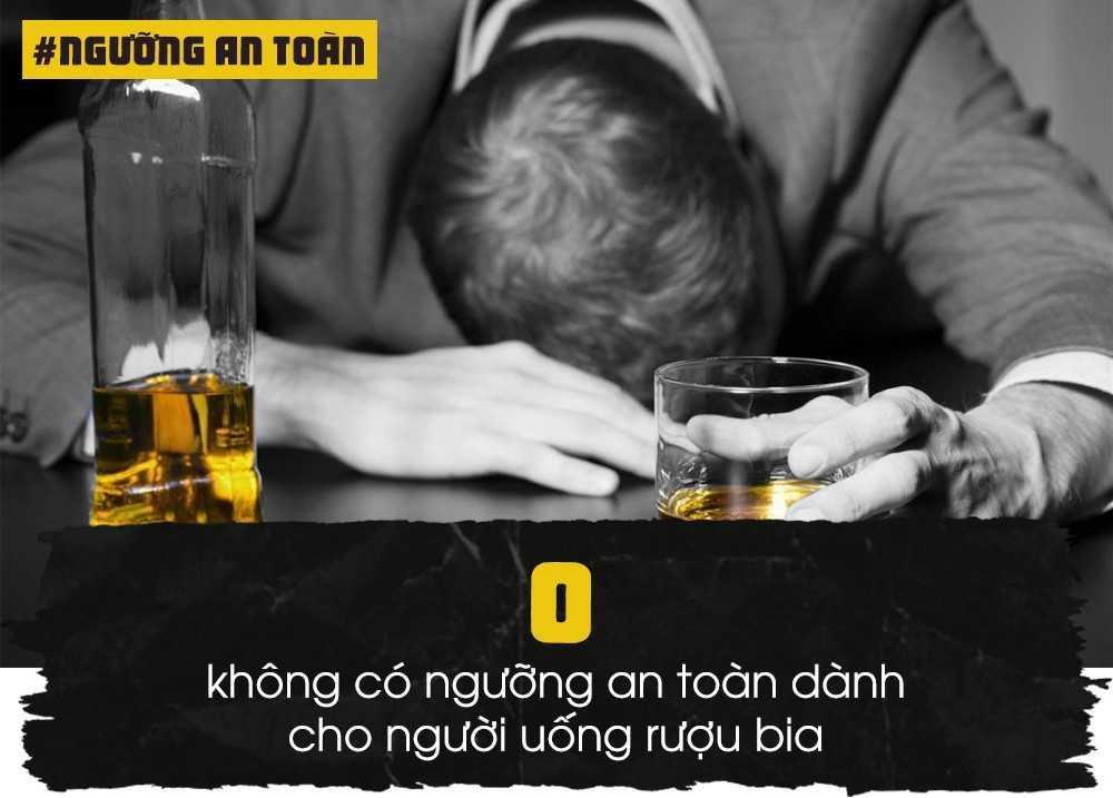 Theo TS Nguyễn Huy Quang, Vụ trưởng Vụ Pháp chế, Bộ Y tế, không có ngưỡng an toàn cho con người khi sử dụng rượu bia. Thực tế, nhiều người chỉ ngửi thấy mùi rượu đã say nhưng có những đối tượng uống 6-7 ly không sao. Điều quan trọng là mức độ phân giải của cồn trong máu và thời gian uống đảm bảo khoảng cách. Cồn chưa kịp phân giải trong máu lại uống tiếp, uống bồi sẽ có tác hại với sức khỏe.