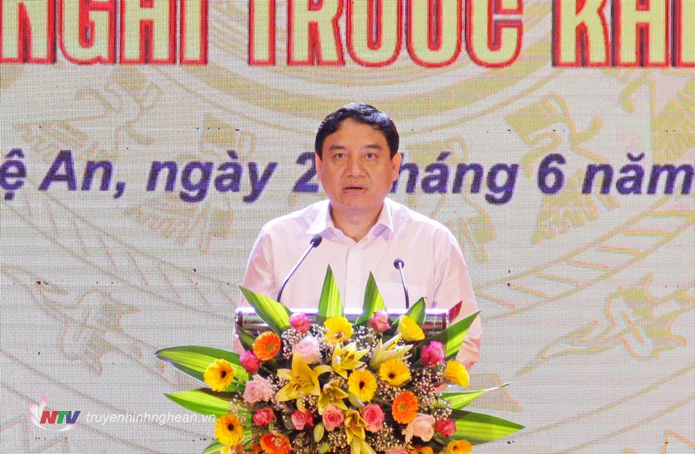​  Đồng chí Nguyễn Đắc Vinh - Ủy viên TW Đảng, Bí thư Tỉnh ủy, Trưởng đoàn ĐBQH tỉnh PG88 go Bắn cá kêu gọi mỗi người dân hãy tiếp tục nâng cao ý thức trách nhiệm, tích cực tìm hiểu và tuyên truyền về công tác phòng, chống ma túy.  ​