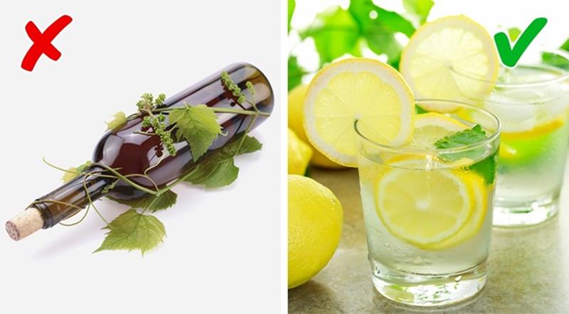 Rượu vs Nước chanh: Say không phải là “tác dụng phụ” duy nhất của rượu, bởi mọi người xung quanh sẽ dễ dàng nhận ra bạn đang “nồng nặc mùi rượu” sau một chầu nhậu say. Với nước chanh, cơ thể bạn sẽ được giải độc nhờ chất chống oxy hóa cao trong loại nước giải khát này.