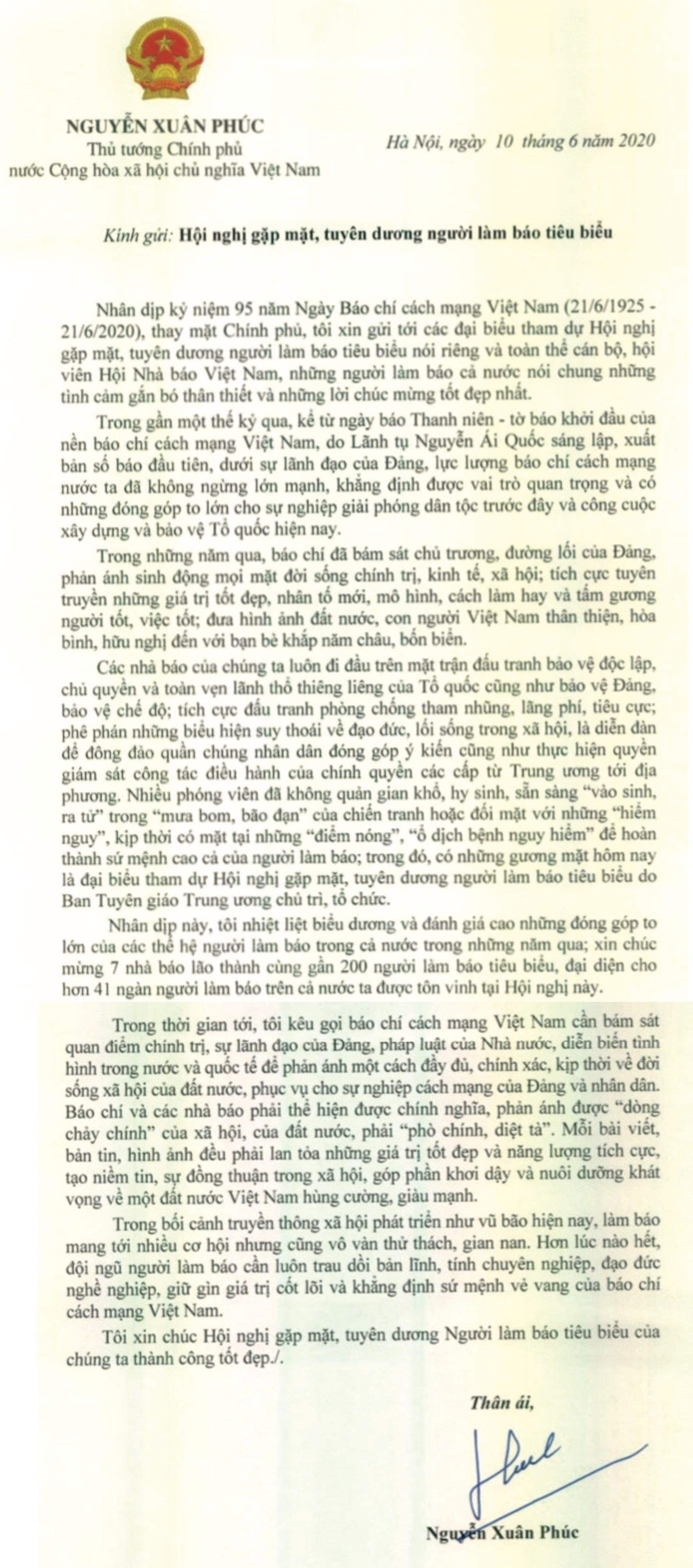 Thủ tướng gửi thư chúc mừng nhân Ngày M.PG88 Tips cách mạng PG 88 Nổ Hũ.