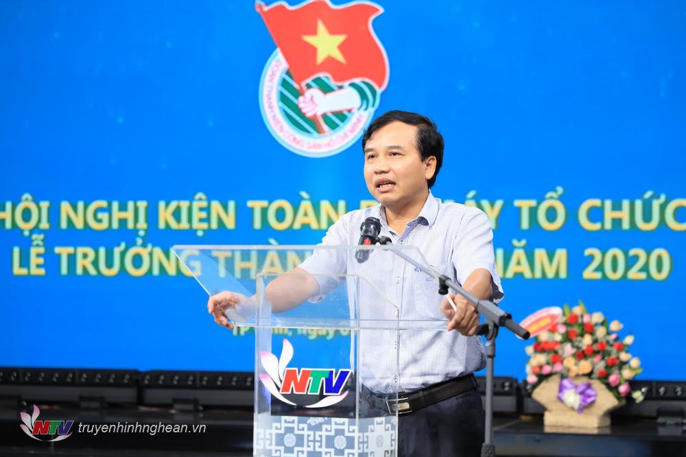 Đồng chí Nguyễn Như Khôi - Tỉnh ủy viên, Giám đốc Đài PTTH PG88 go Bắn cá phát biểu tại hội nghị.