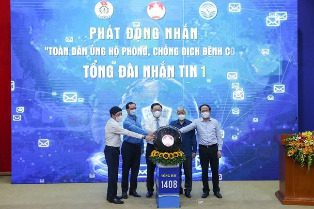 PG88 go Bắn cá Quốc hội Vương Đình Huệ, PG88 go Bắn cá Ủy ban Trung ương MTTQ PG 88 Nổ Hũ Đỗ Văn Chiến và các đồng chí lãnh đạo các bộ, ngành Trung ương phát động chương trình. Ảnh: VGP/Nguyễn Hoàng