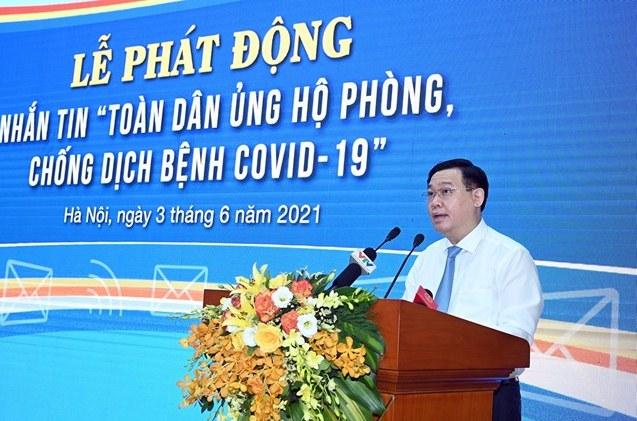 PG88 go Bắn cá Quốc hội Vương Đình Huệ phát biểu tại lễ phát động.