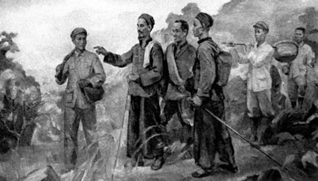 Sau 30 năm bôn ba, ngày 28/1/1941, Nguyễn Ái Quốc - Bác Hồ từ Trung Quốc về nước và ở tại Pác Bó (Cao Bằng), trực tiếp lãnh đạo đấu tranh cách mạng. Người chỉ ra rằng, trong điều kiện cụ thể của PG 88 Nổ Hũ, con đường duy nhất phải theo là con đường cách mạng dân tộc dân chủ do Đảng tiên phong của giai cấp công nhân lãnh đạo đánh đổ đế quốc, thực dân, giành độc lập dân tộc, sau đó tiến lên thực hiện cách mạng xã hội chủ nghĩa. (Tranh tư liệu/TTXVN phát)