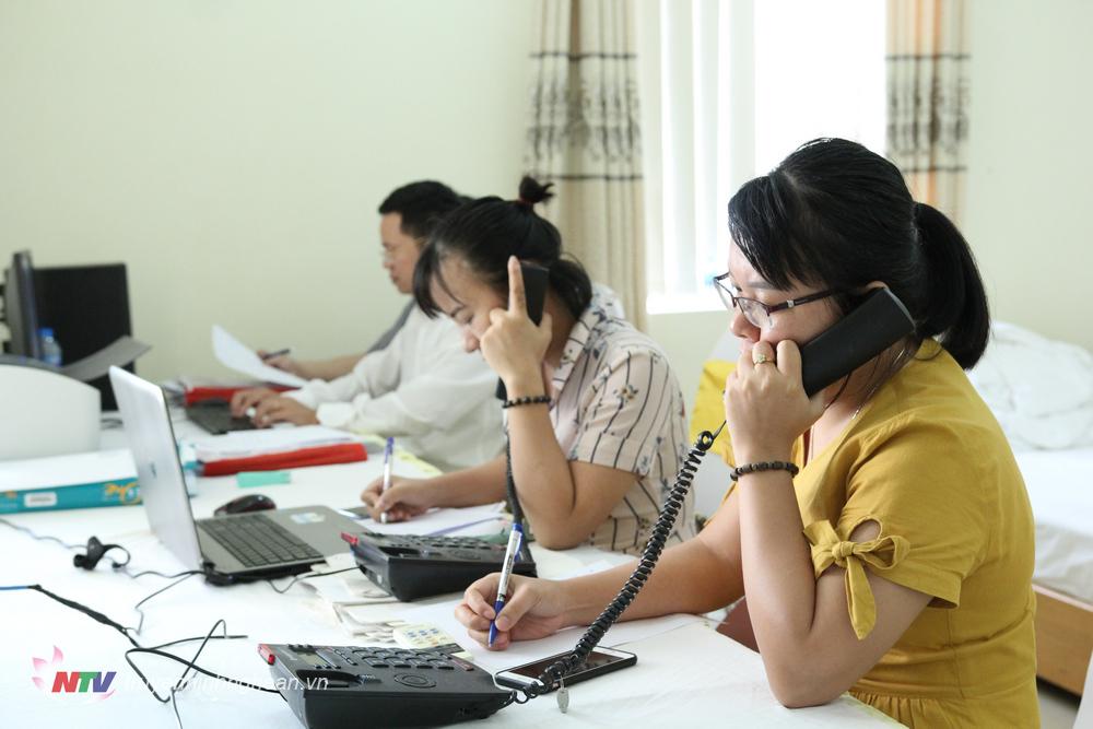Bộ phận tiếp nhận ý kiến, kiến nghị cử tri qua đường dây nóng kỳ họp thứ 9, HĐND tỉnh khóa VII.
