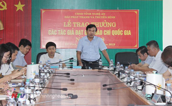 Đ/c Nguyễn Như Khôi - Tỉnh ủy viên, Giám đốc Đài phát biểu kết luận hội nghị.