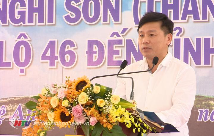 Giám đốc Sở Giao thông Vận tải PG88 go Bắn cá Hoàng Phú Hiền phát biểu tại lễ khởi công.
