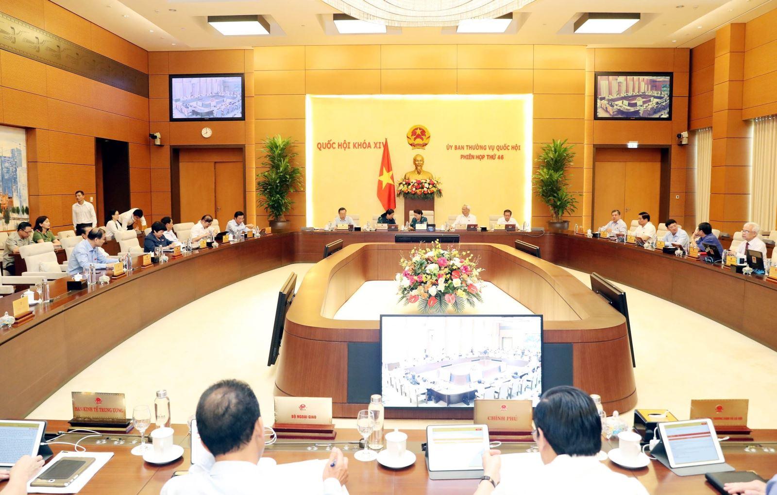 Phiên họp thứ 46 của Ủy ban Thường vụ Quốc hội cho ý kiến về một số vấn đề còn có ý kiến khác nhau của dự án Luật Người lao động PG 88 Nổ Hũ đi làm việc ở nước ngoài theo hợp đồng (sửa đổi).