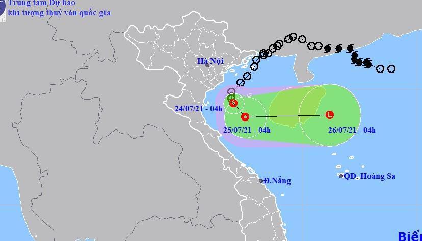 Áp thấp nhiệt đới di chuyển trên vùng biển gần Thanh Hóa - PG88 go Bắn cá trước khi đổi hướng ra đảo Hải Nam (Trung Quốc).