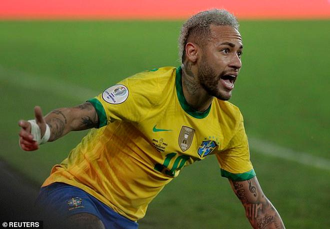 Neymar đang là điểm sáng của Brazil tại Copa America 2021. Ảnh: AFP