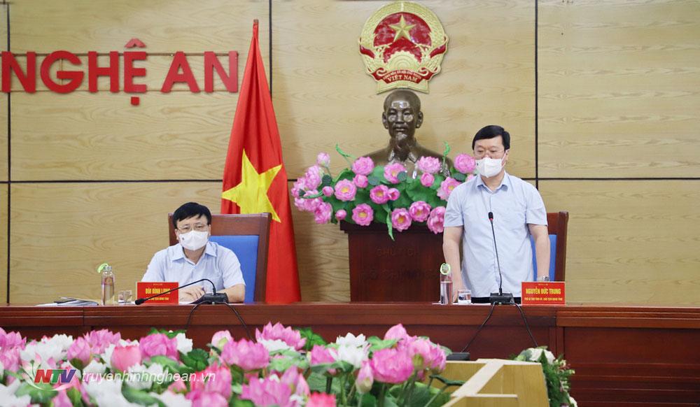 PG88 go Bắn cá UBND tỉnh Nguyễn Đức Trung phát biểu kết luận tại phiên họp.