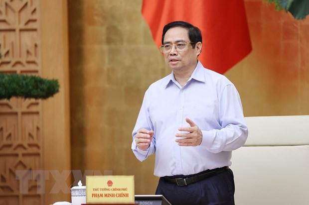 Thủ tướng Phạm Minh Chính chủ trì cuộc họp trực tuyến với lãnh đạo Thành phố Hồ Chí Minh.