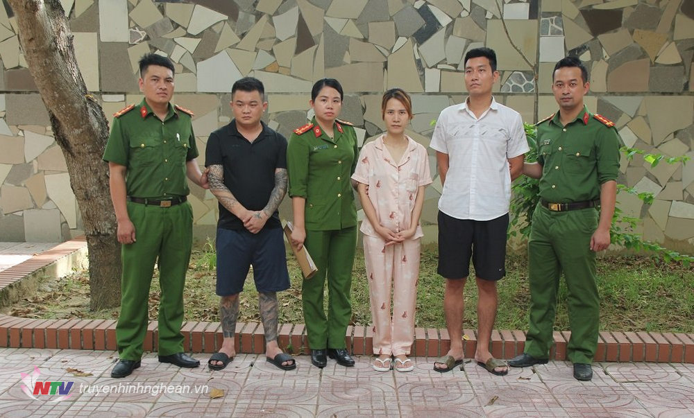 Các đối tượng bị bắt giữ, khởi tố.