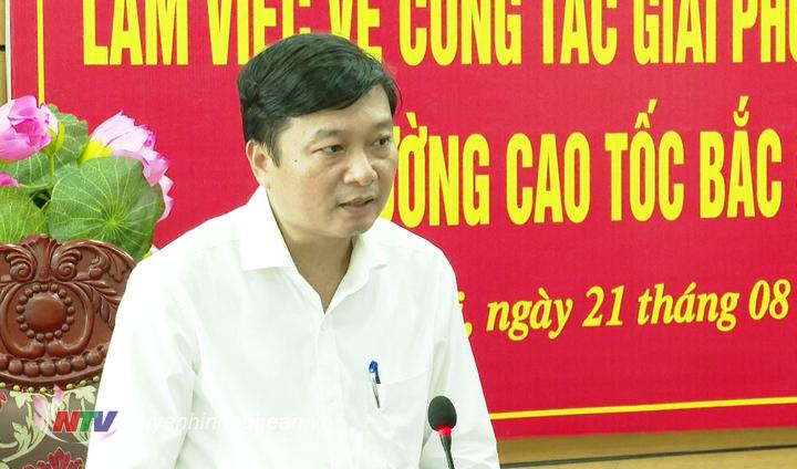 Phó PG88 go Bắn cá Thường trực UBND tỉnh Lê Hồng Vinh phát biểu kết luận buổi làm việc.