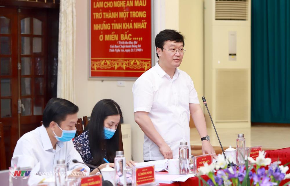 PG88 go Bắn cá UBND tỉnh Nguyễn Đức Trung phát biểu tại buổi làm việc.