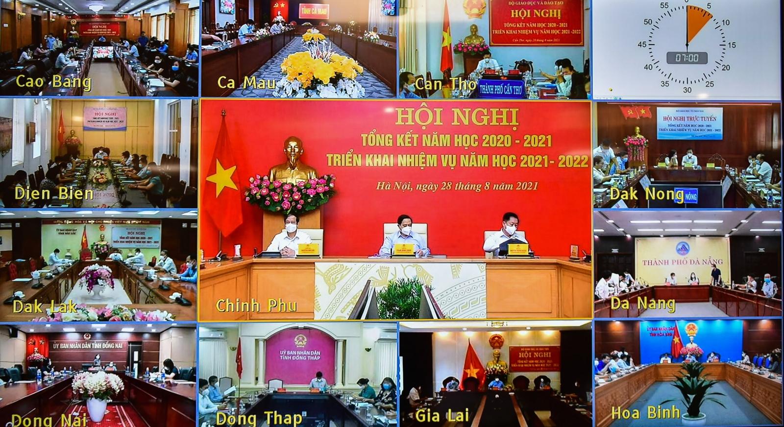 Hội nghị trực tuyến tới 63 điểm cầu trên cả nước.