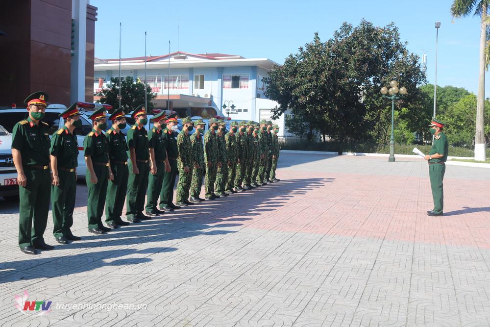 Toàn cảnh lễ xuất quân.