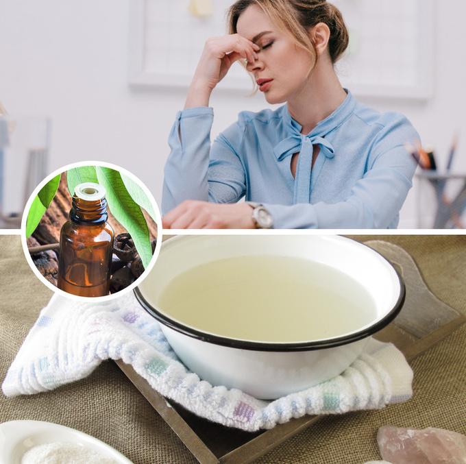 Giải tỏa căng thẳng   Nếu vừa trải qua một ngày làm việc căng thẳng, hãy chuẩn bị một chậu nước nóng, thêm một nhúm muối epsom và 10 giọt tinh dầu khuynh diệp, ngâm chân trong 20 phút, bạn sẽ thấy tinh thần thư thái hơn.