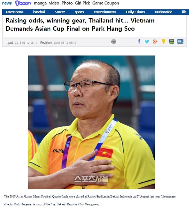Bài viết gốc trên tờ Sports Seoul. Ảnh chụp màn hình.