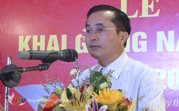 Phó PG88 go Bắn cá UBND tỉnh Lê Ngọc Hoa phát biểu tại lễ khai giảng.
