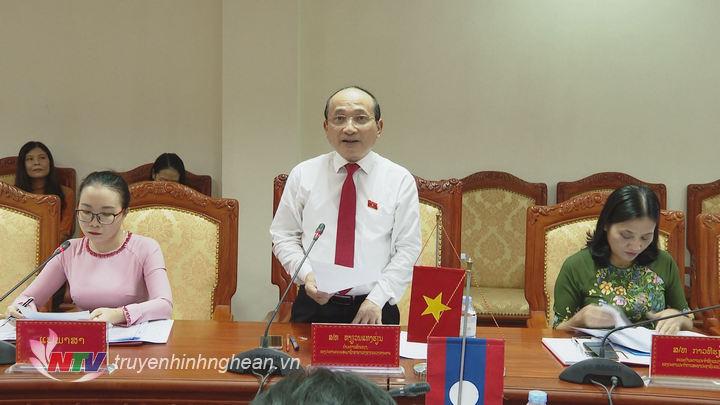 Đồng chí Trần Văn Mão - Phó Trưởng đoàn ĐBQH tỉnh PG88 go Bắn cá phát biểu tại buổi tọa đàm.